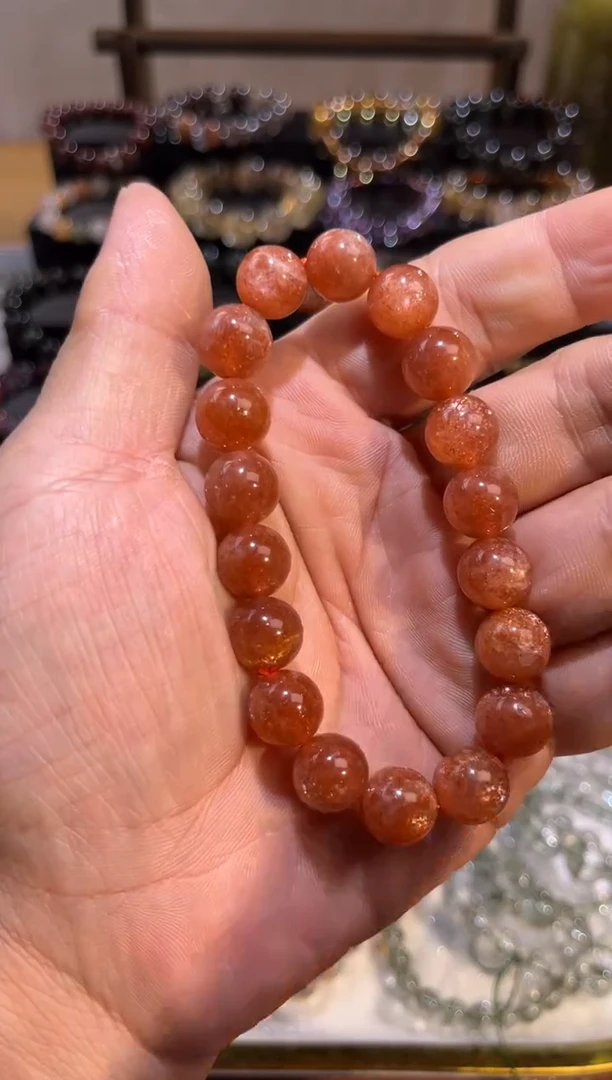 未镶嵌手串水晶SJ-402金太阳