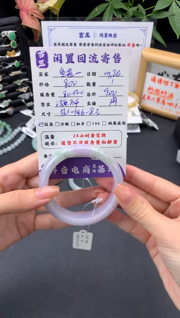 未镶嵌手镯翡翠鱼**雨手镯