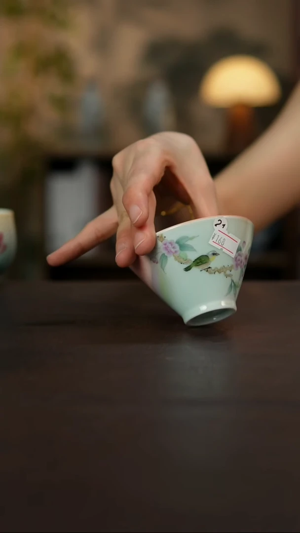 杯景德镇陶瓷杯碗柴烧多人