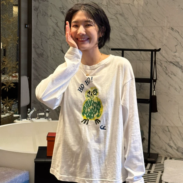 浪清/女装推荐 瑛络娜透气舒适纯棉T恤160083#