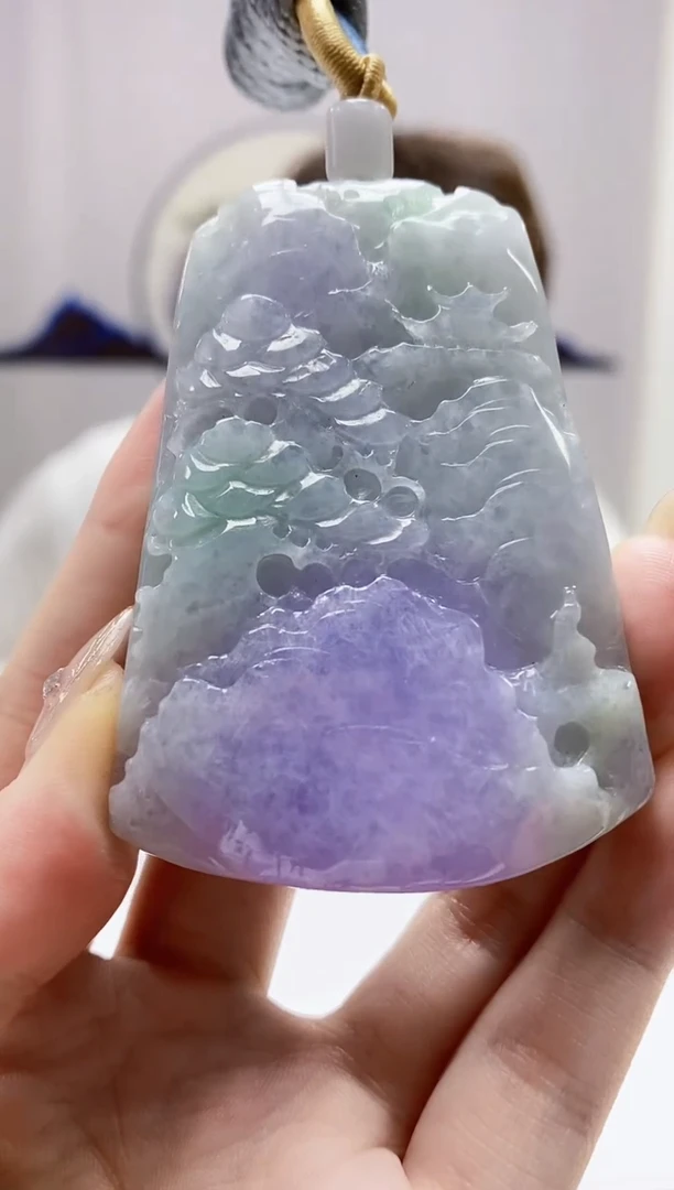 定制翡翠未镶嵌4868jw-毛货挂件24