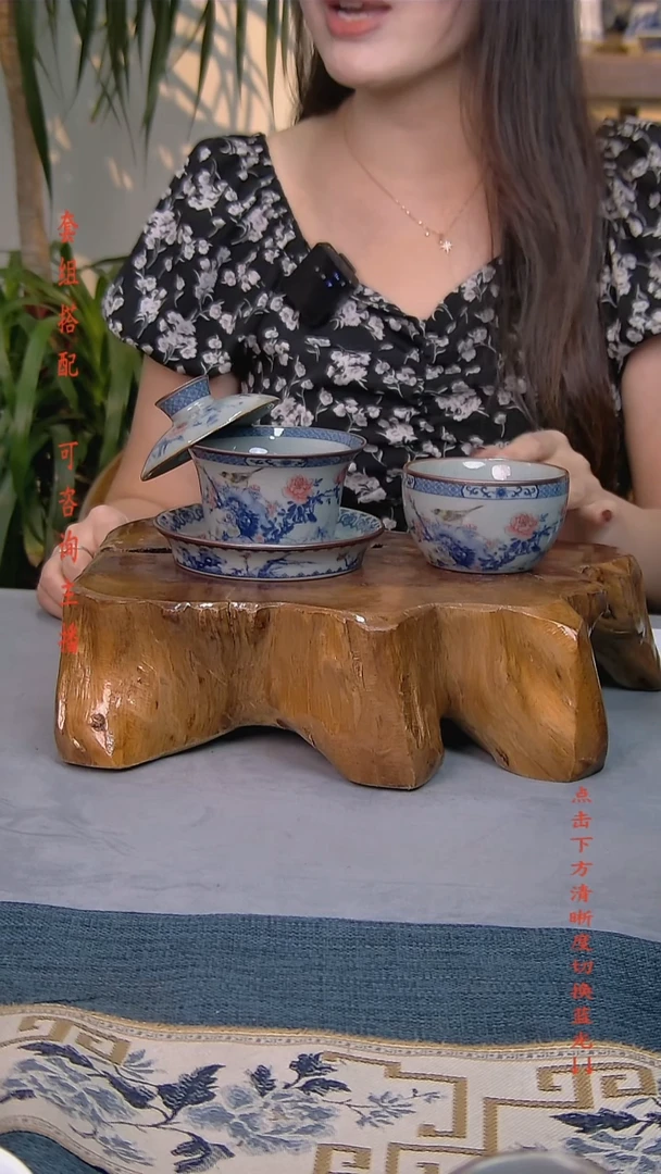 简装家用款2件套 老陶泥开片纹陶瓷茶具