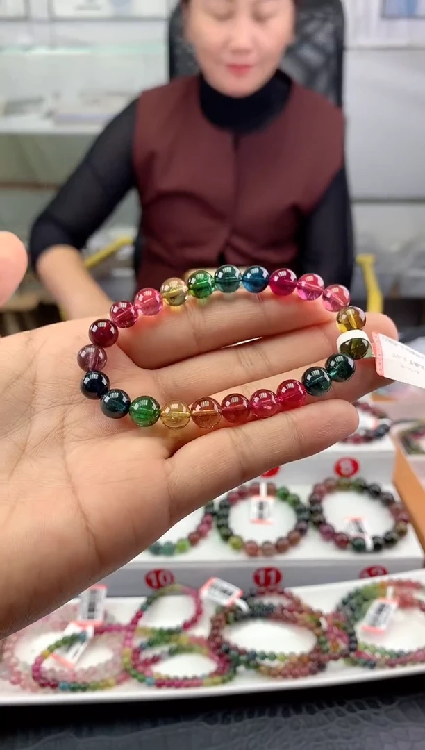 未镶嵌手串碧玺 多样性发一条