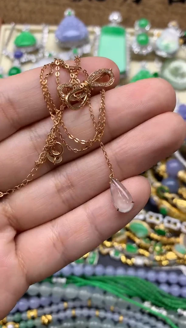 【闪购商品】翡翠颈饰18K金镶嵌191-中国好珍宝