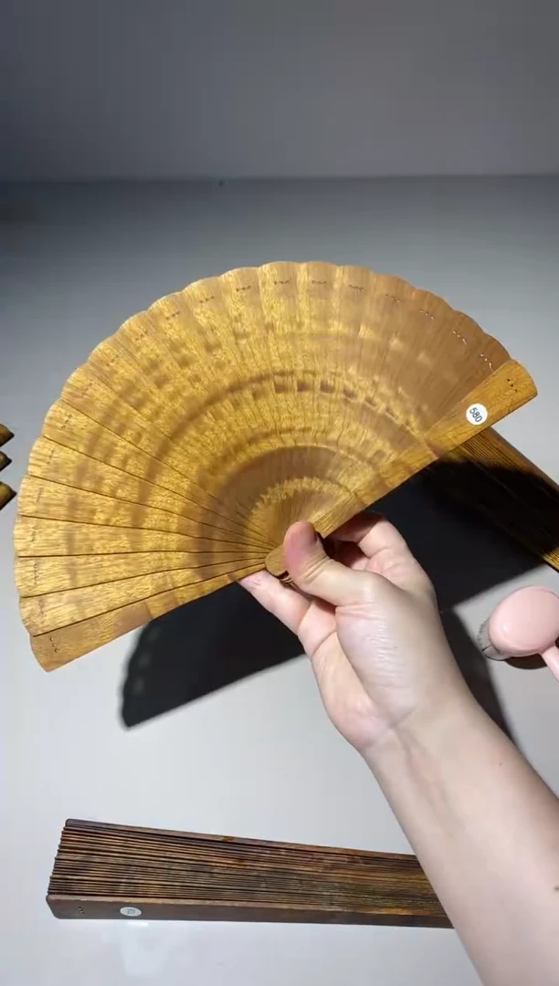 金丝楠16cm金丝楠木小叶桢楠扇580