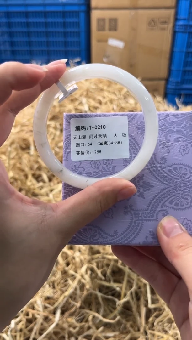 未镶嵌手镯石英质玉T-0210