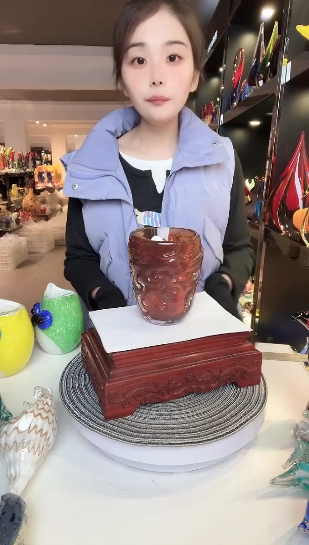 【闪购商品】茶盏琉璃摆件家居摆件