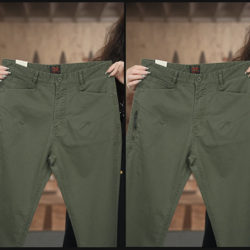 男士2025夏季薄款复古潮牌美式潮流直筒休闲工装裤阔腿裤5097-1