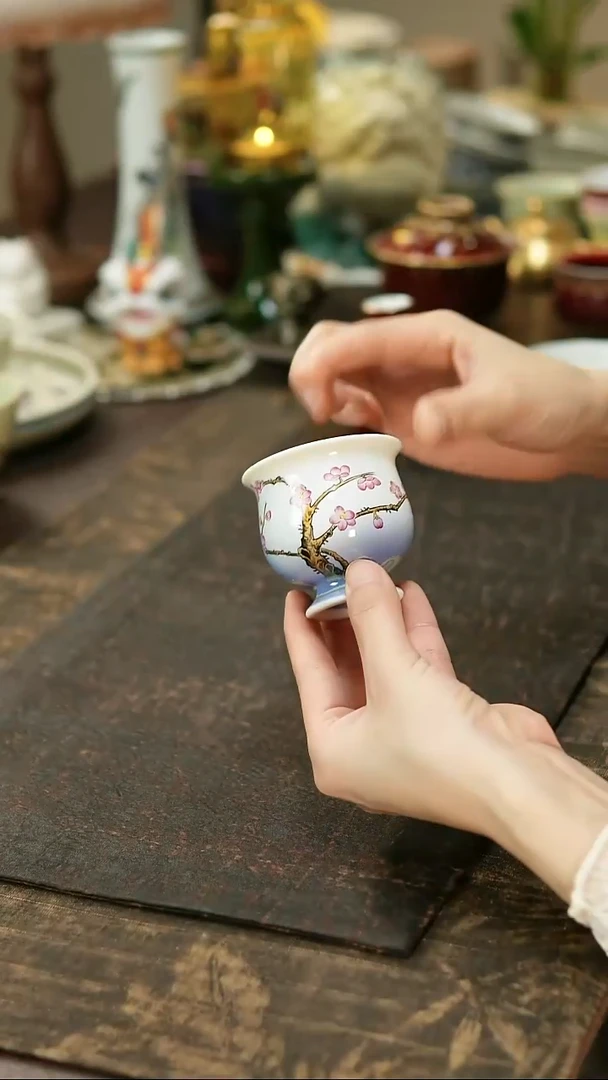 景德镇陶瓷杯碗柴烧多人