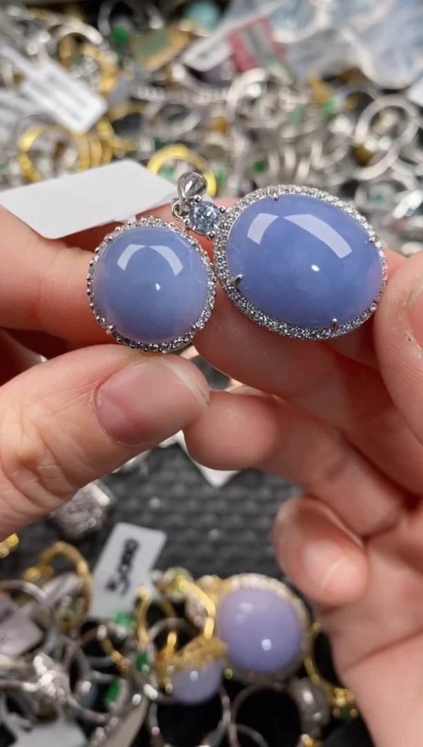 银S925镶嵌戒指翡翠月*999                   5