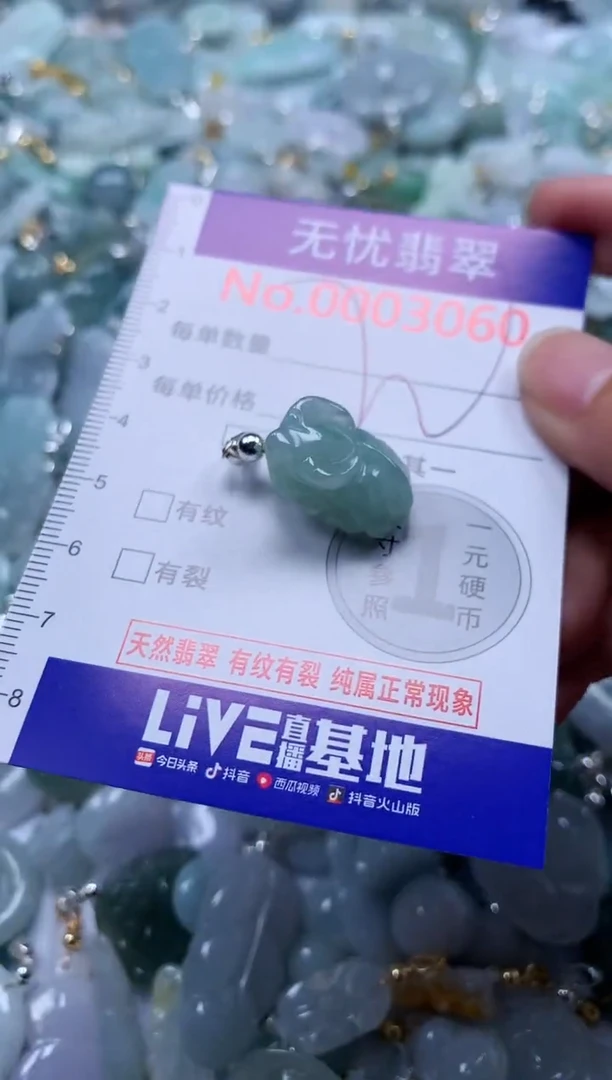 翡翠未镶嵌吊坠(不含链)3060