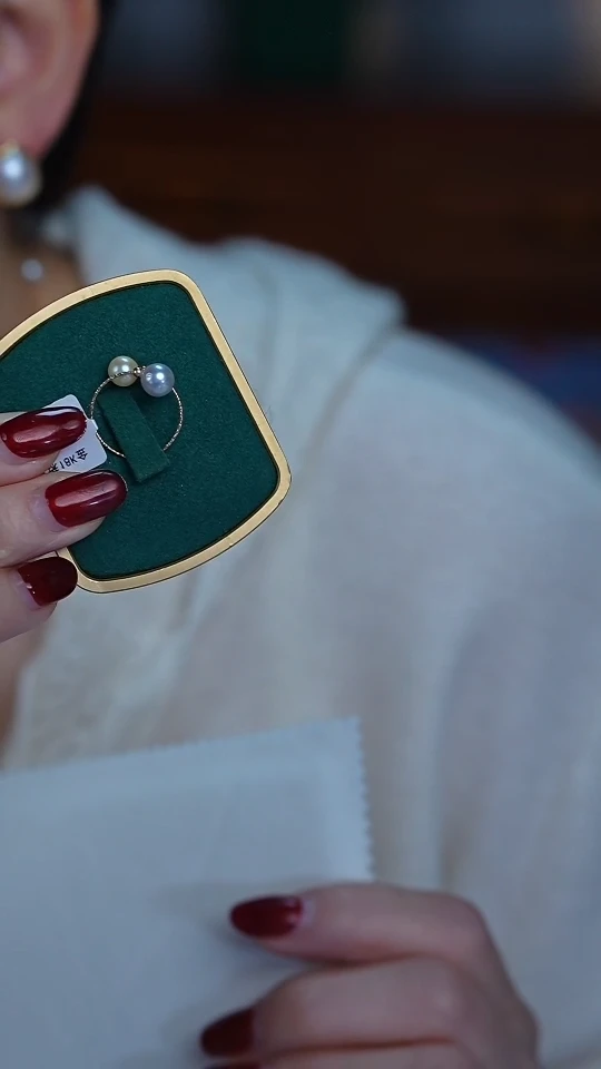 【闪购商品】海水珍珠戒指18K金镶嵌4-5mm（年末福利）