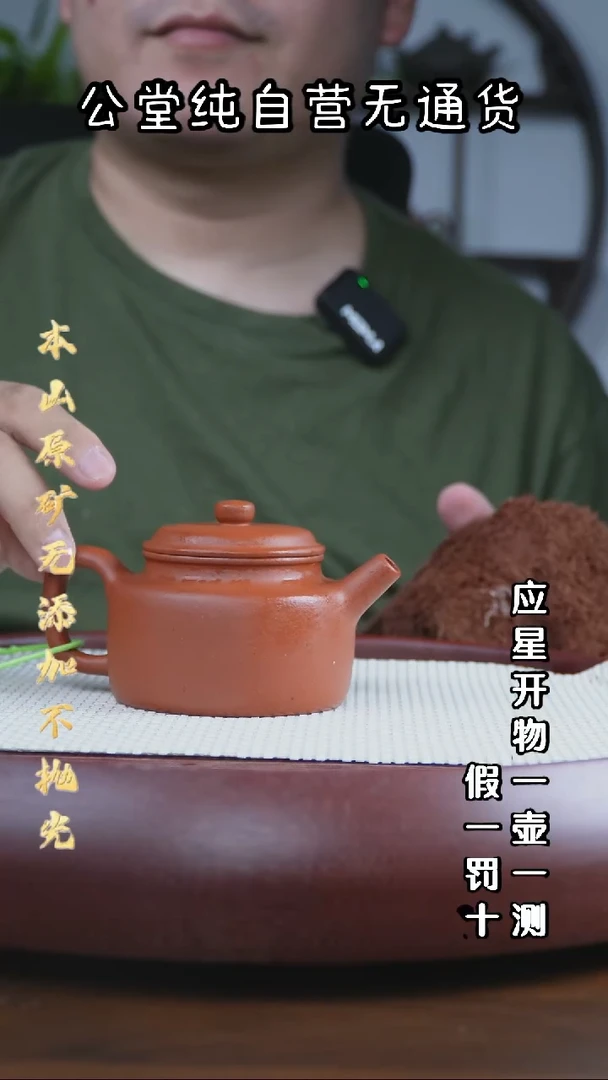 茶壶紫砂黄龙山朱泥 大亨德钟 200cc