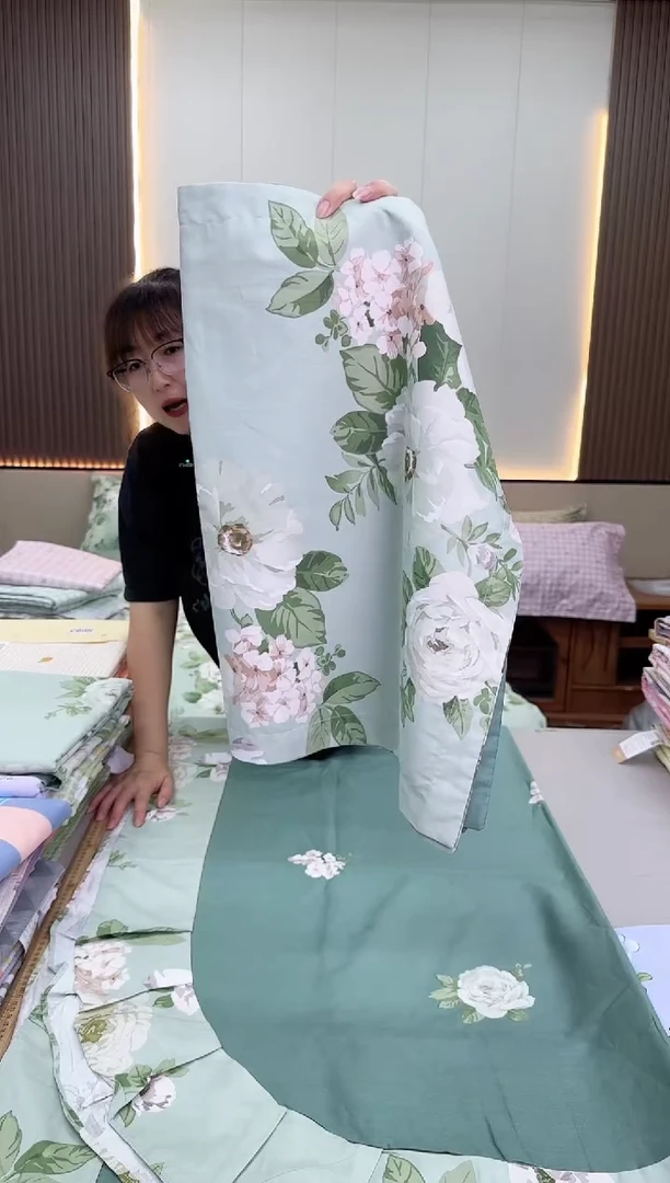棉棉全棉左右一对  倾城枕套
