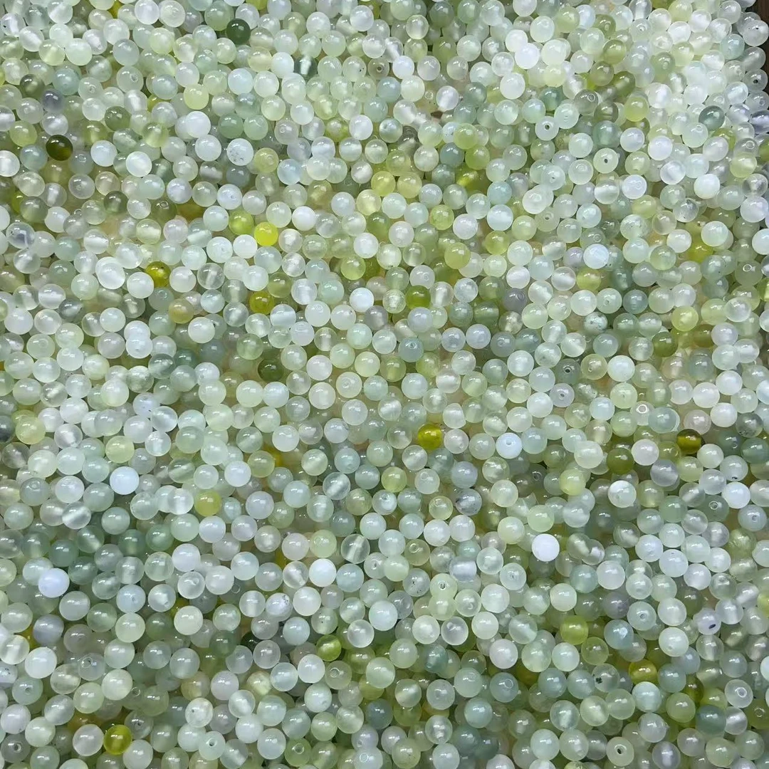 岫玉散珠6mm随机发30个装