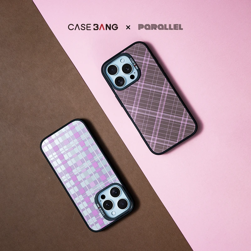 CASEBANG格纹系列适用苹果iPhone17/16/pro/promax磁吸手机壳防摔
