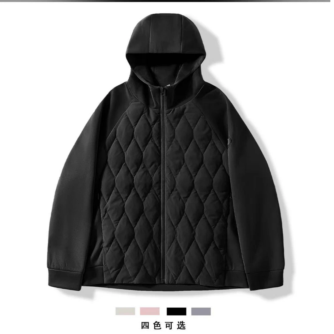 秋冬新款男女同款情侣轻薄连帽羽绒服