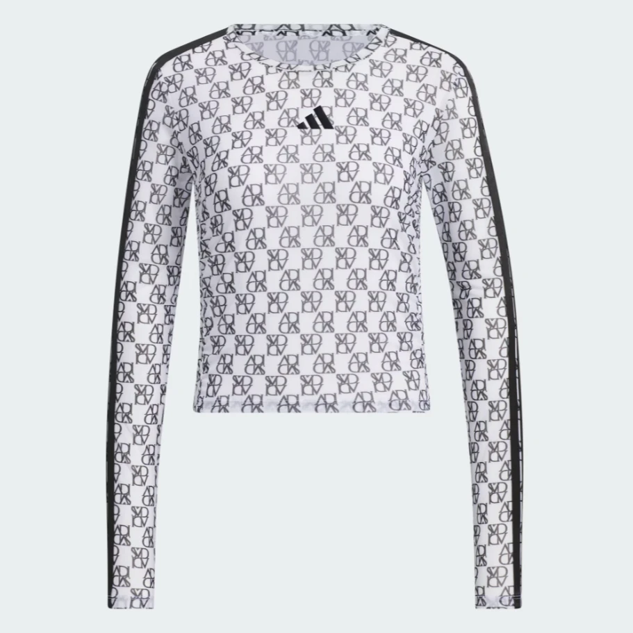 【劲浪体育】阿迪达斯训练长袖T恤2025春季女运动沙衣长袖T恤JY7664