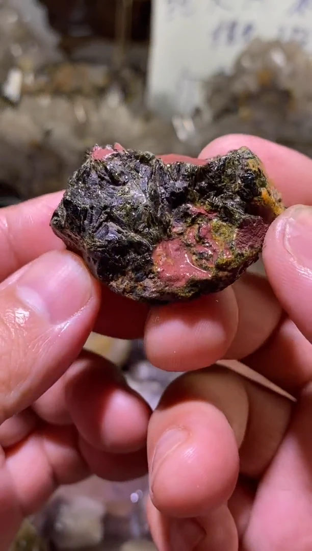 未镶嵌珠宝半成品水晶68号碧溪+朱砂