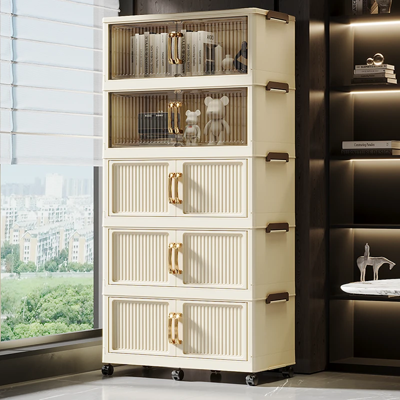 （78cm面宽）D3超大号收纳柜加厚阳台柜衣服棉被整理柜对开门收纳柜