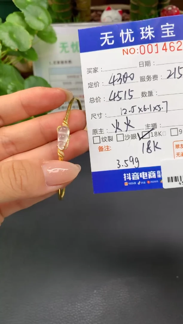 18K金镶嵌定制翡翠W***yA766