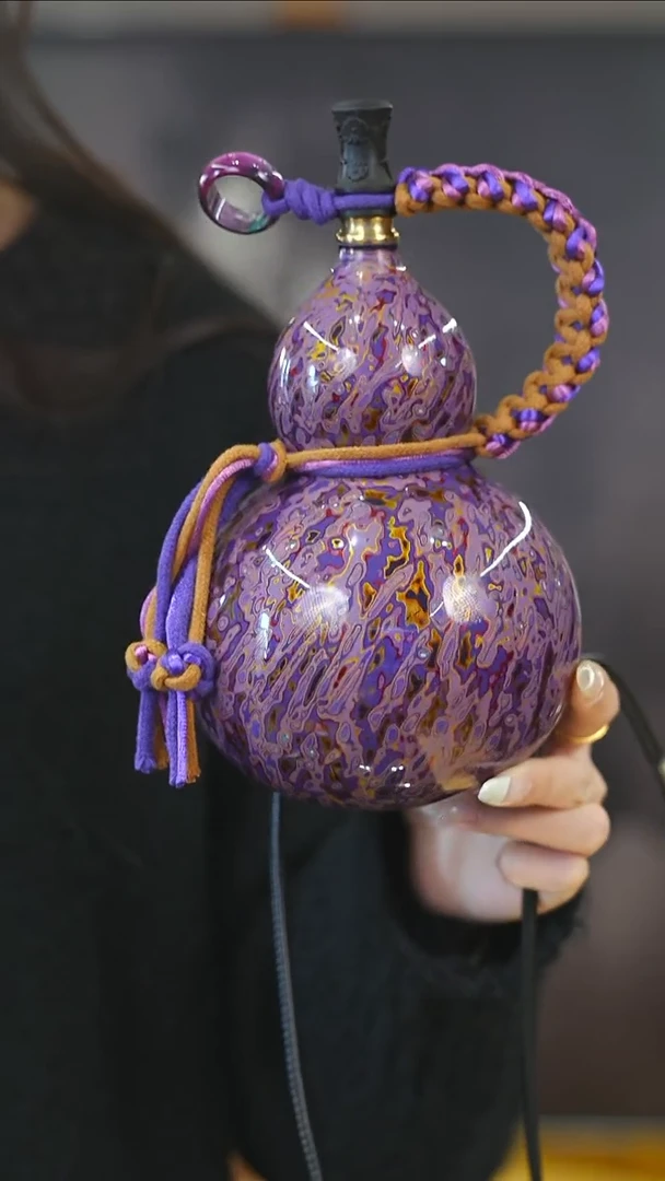 【闪购商品】XM144漆艺酒葫芦不包手串及旋转底座