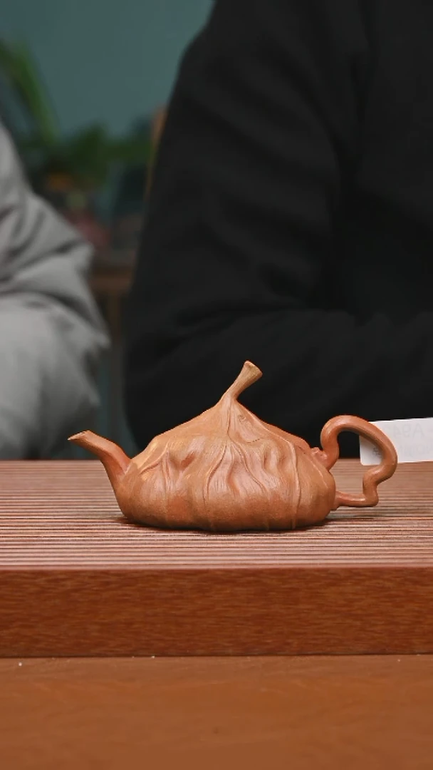 茶壶紫砂冬精工仿生器荷叶942