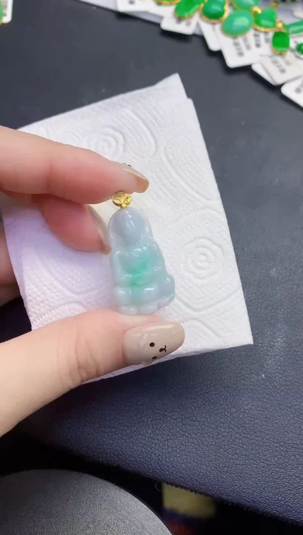 颈饰未镶嵌翡翠缅甸天然翡翠A货