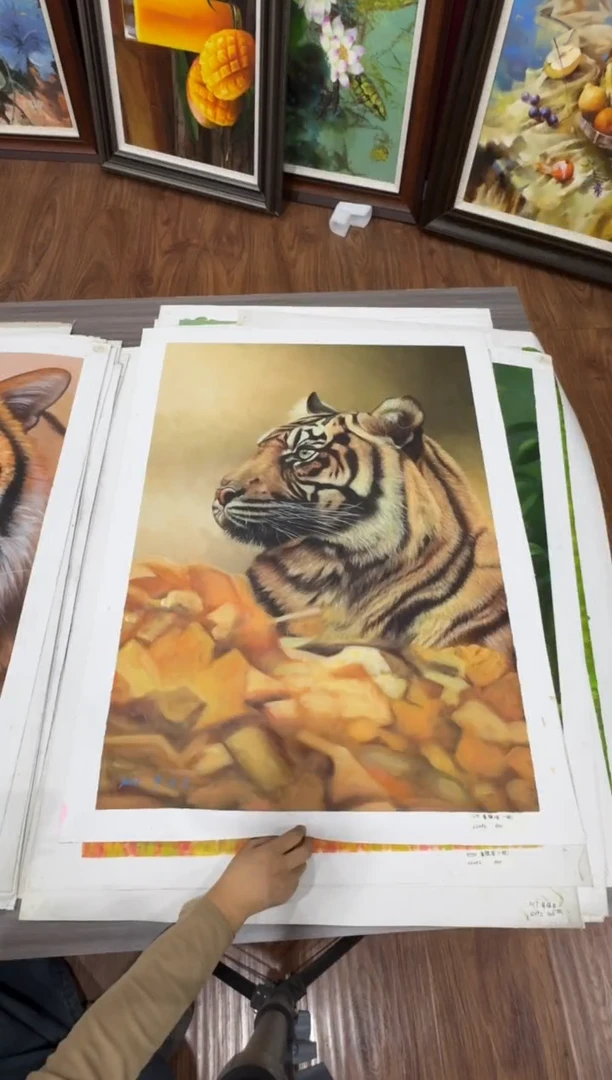 油画【80号】约90*60cm丨朝鲜原创纯手绘孤品油画丨顺丰包邮