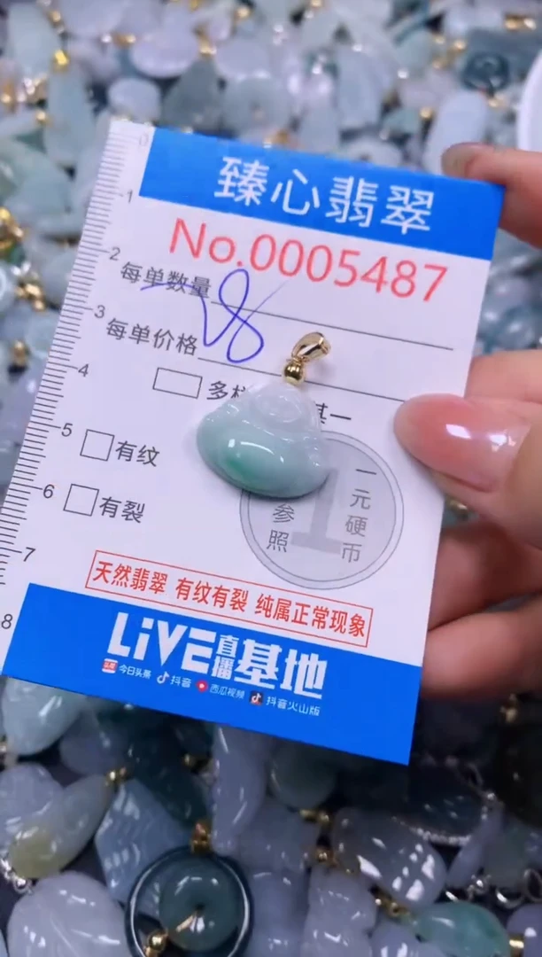 吊坠(不含链)未镶嵌翡翠5487