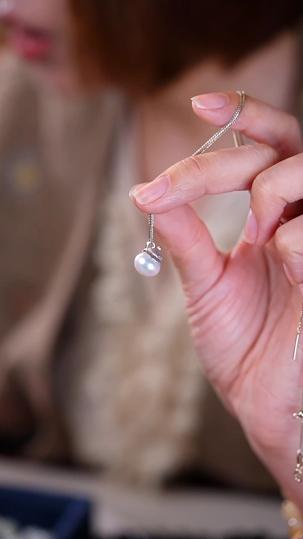 吊坠(不含链)银S925镶嵌淡水珍珠【小涵专属】