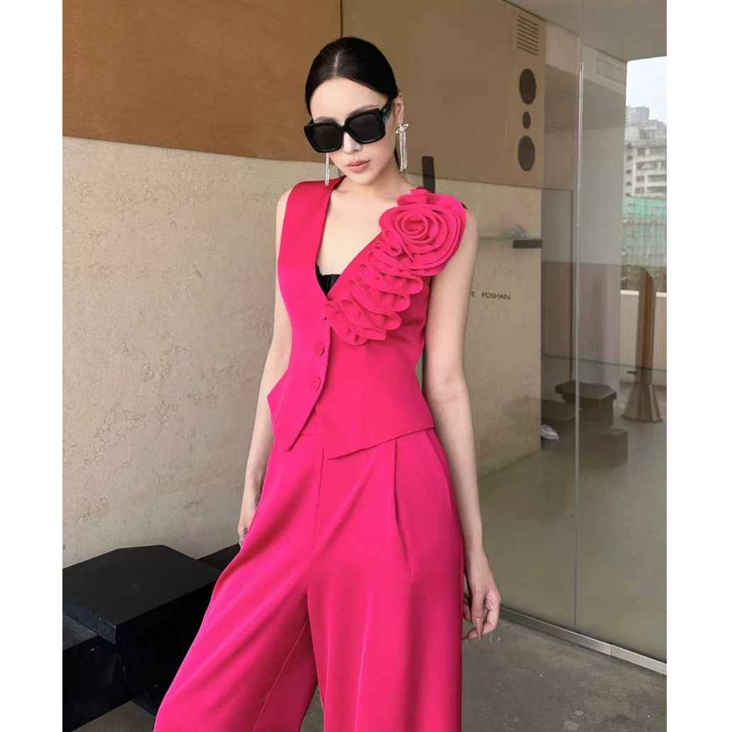 【亦花似蝶】LANMANQI原创设计师款气质轻奢御姐时尚爆款套装