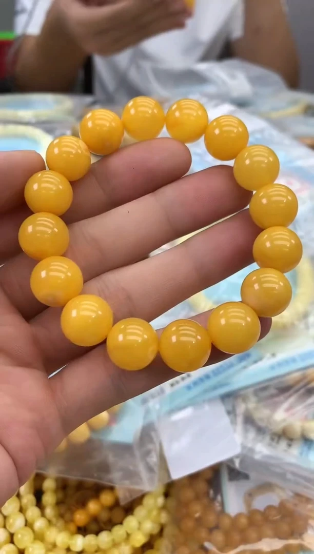 裸石琥珀未镶嵌手串