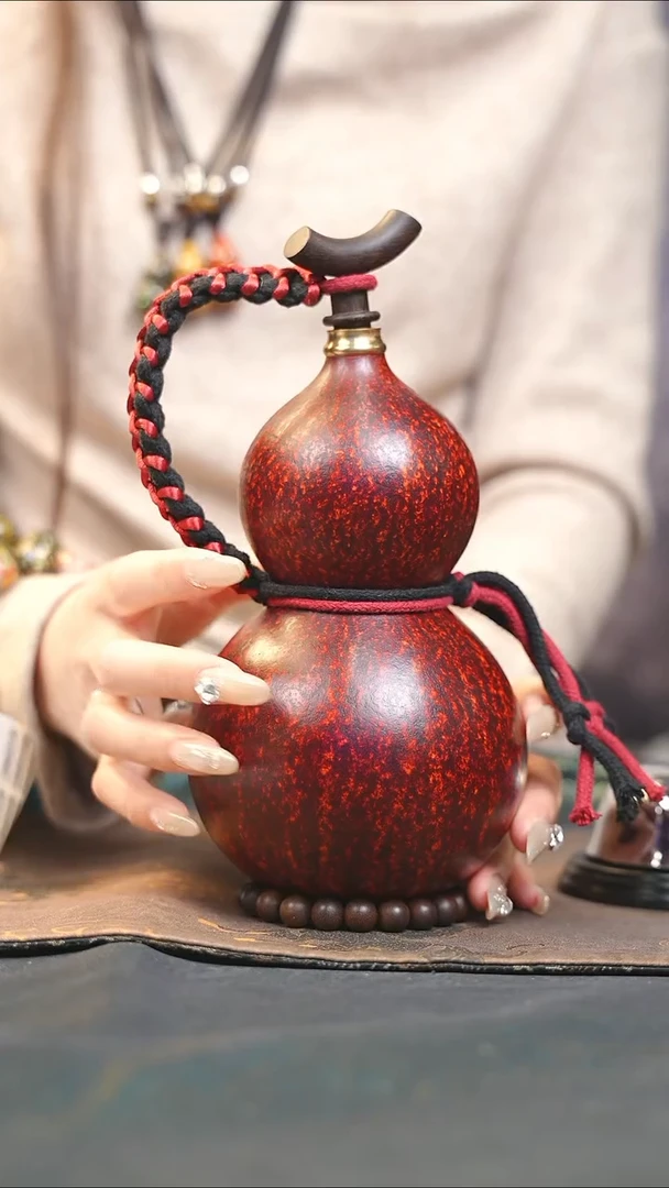 【闪购商品】XU241大漆酒葫芦不包手串及旋转底座