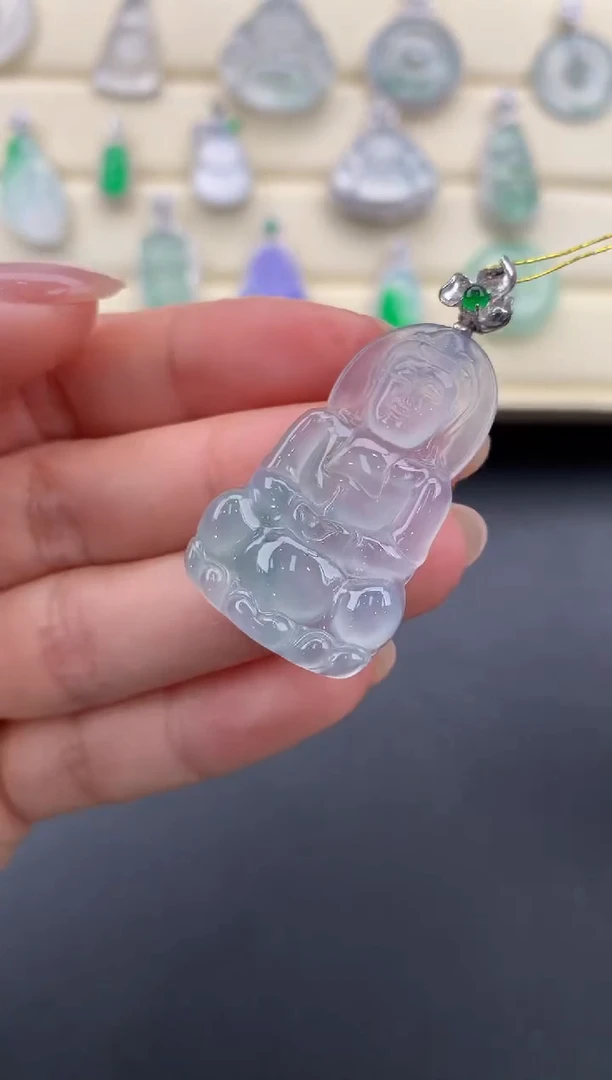 【闪购商品】翡翠颈饰18K金镶嵌D61       