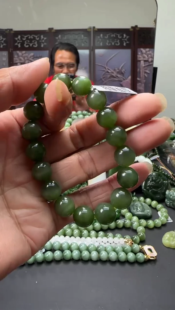 未镶嵌和田玉珠宝奇石手串