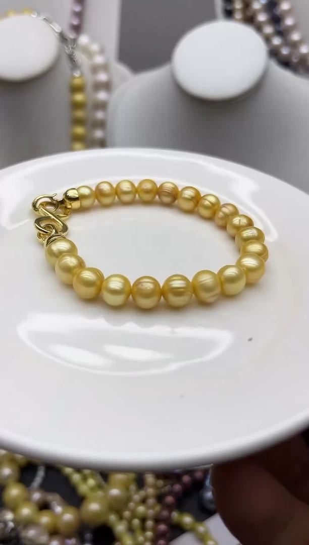 淡水珍珠钛钢颈饰1
