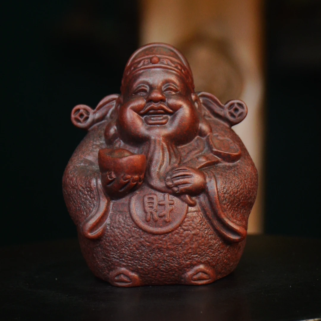 大元宝财神 宜兴紫砂茶宠摆件