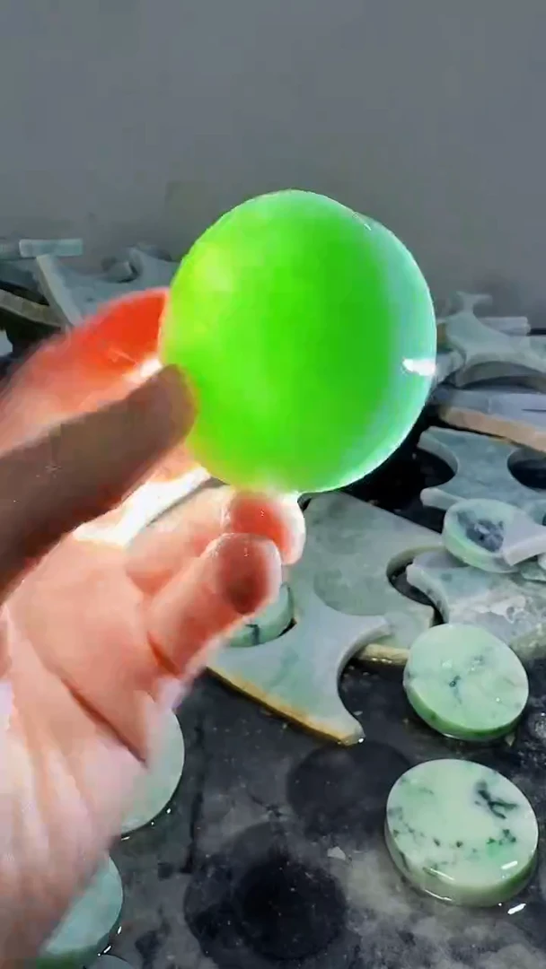 裸石翡翠缅甸翡翠A货文9