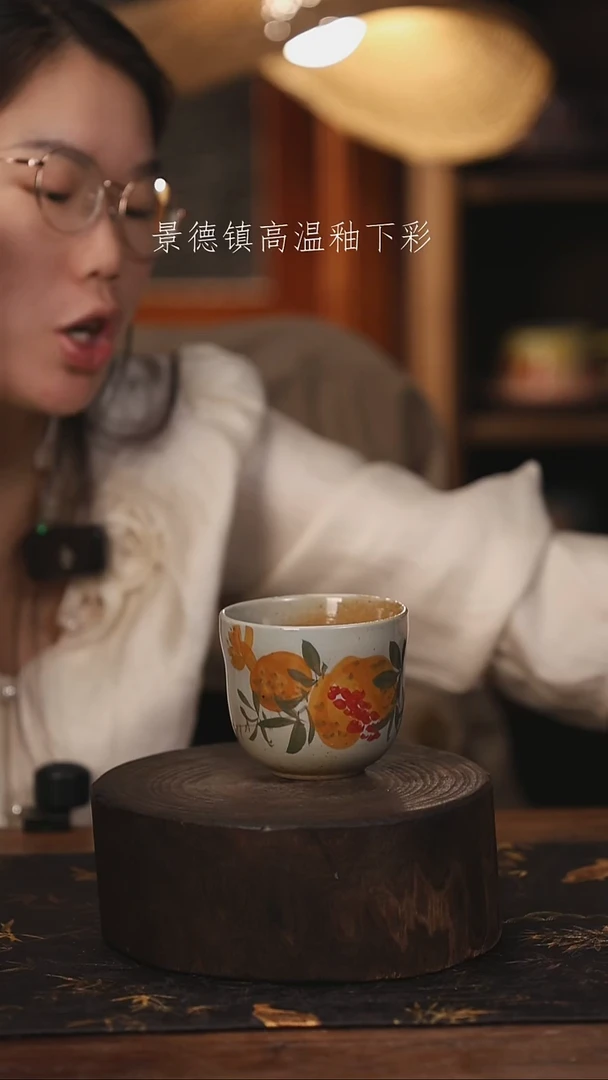 陶瓷景德镇高温釉下手绘陶瓷@L483@