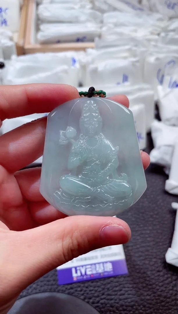 翡翠未镶嵌颈饰00008218大势至
