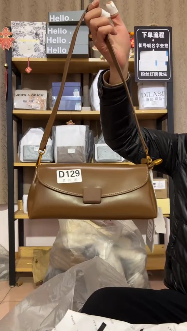 小牛剖层皮革老张家女包129