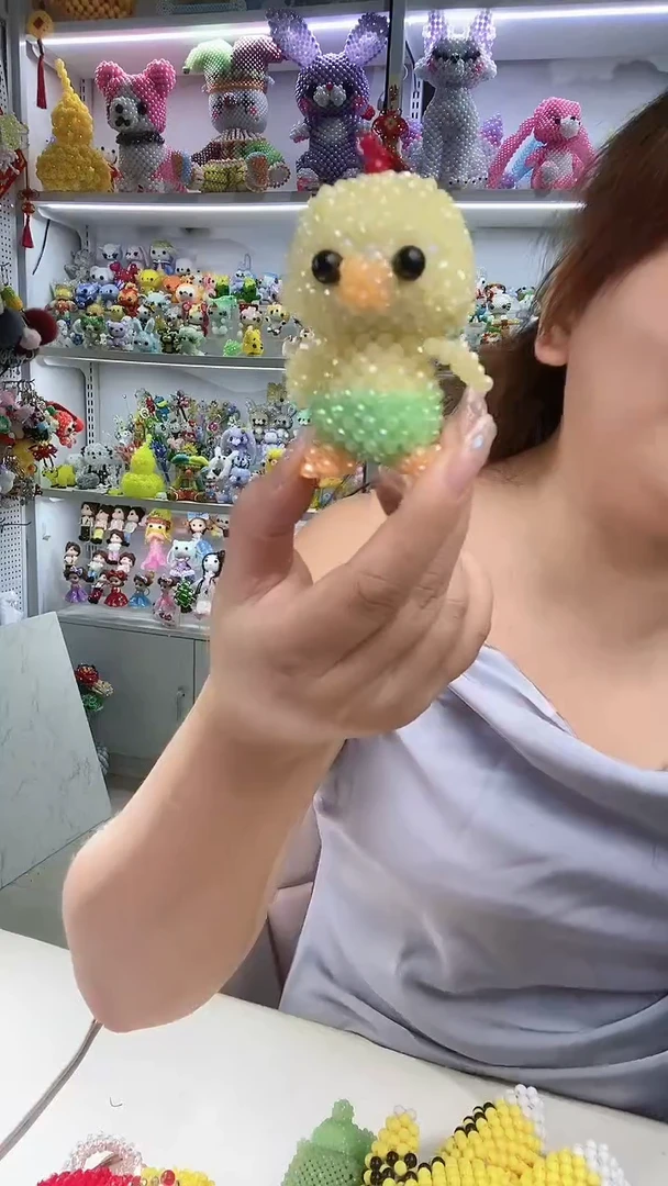 玻璃2204卡4水晶小鸡坐姿材料包买一宠一