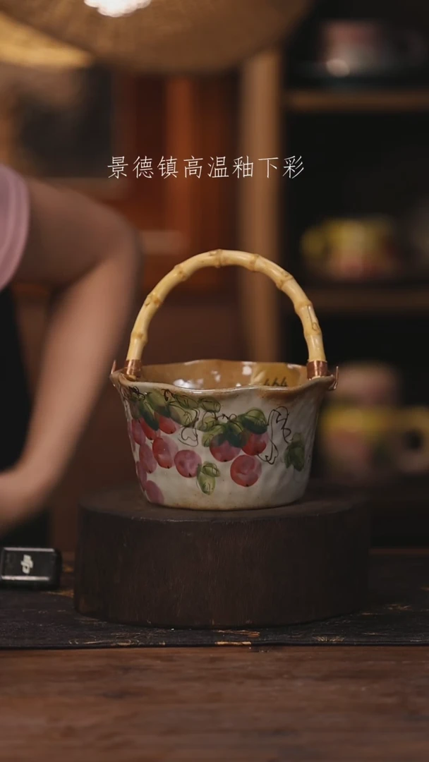 陶瓷景德镇高温釉下手绘陶瓷464