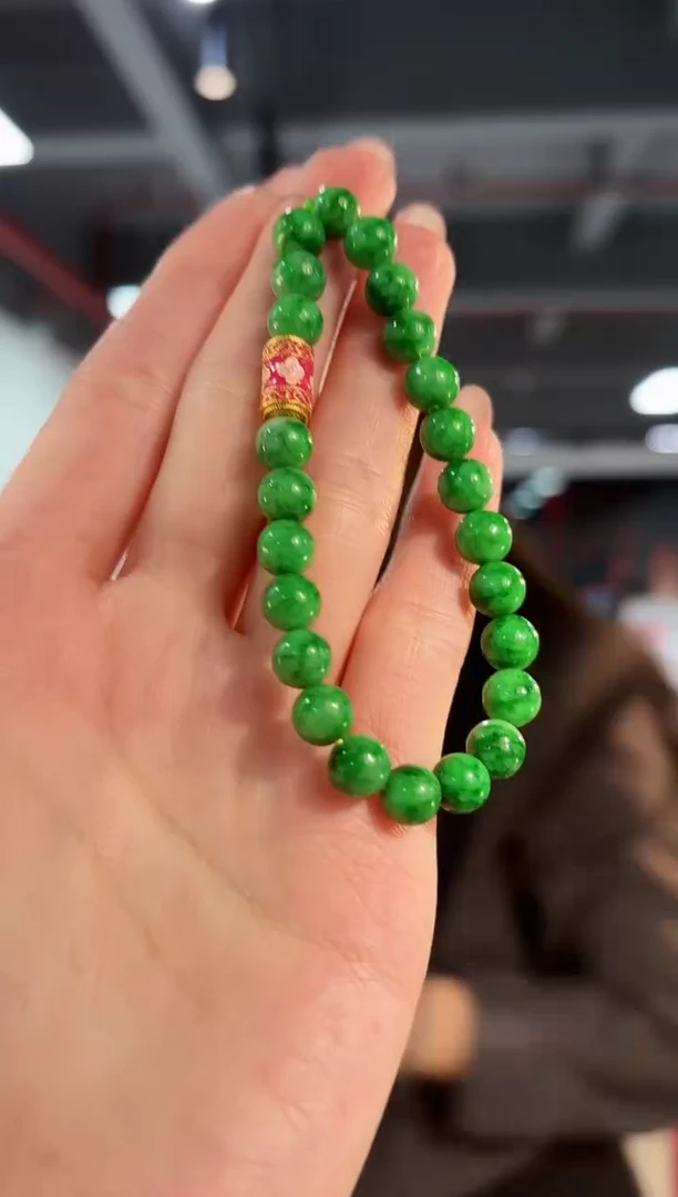 【闪购商品】翡翠手串未镶嵌缅料A货/支持复检/一件