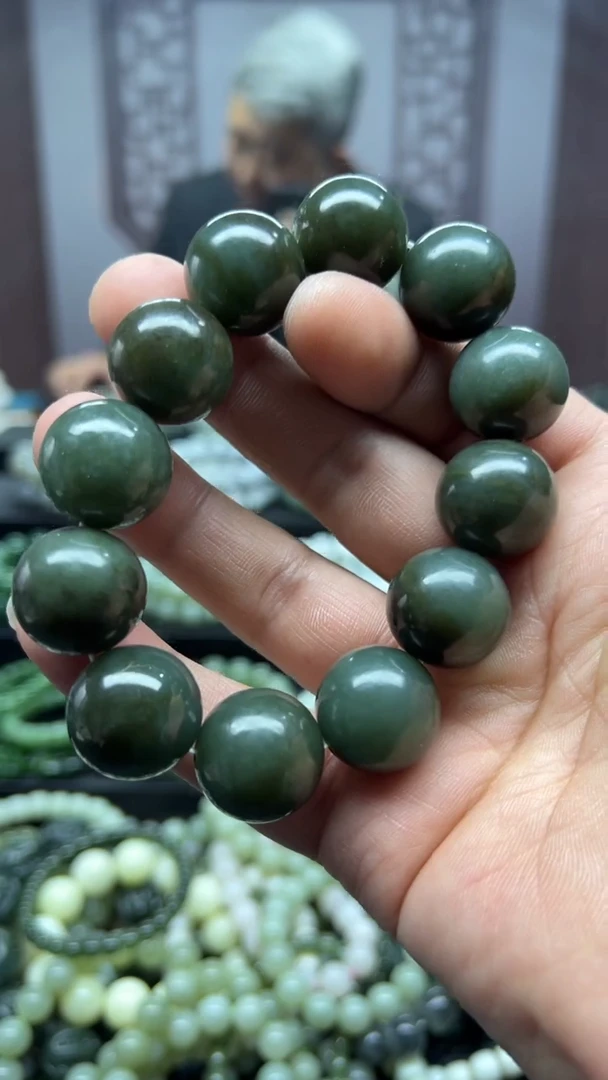 【闪购商品】和田玉手串未镶嵌且末蓝微糖卡20多样性拍一发一