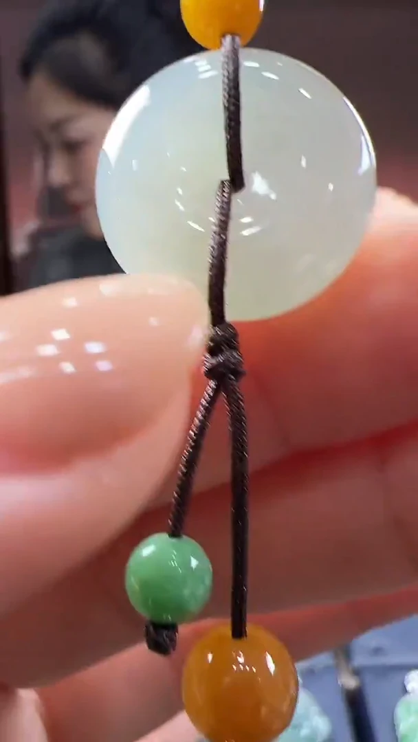 未镶嵌挂件翡翠平安扣手机挂
