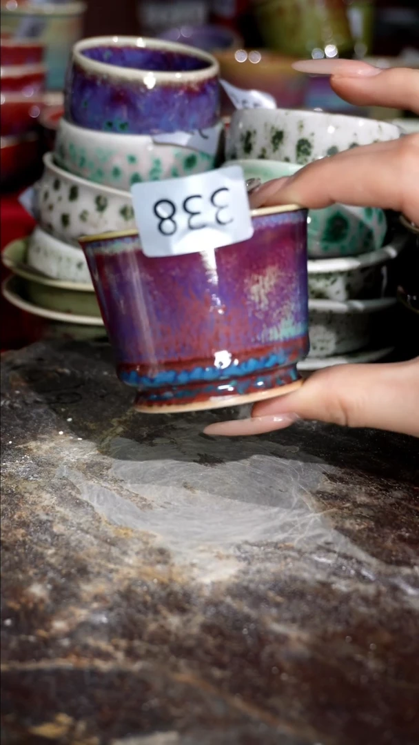摆件精品窑变钧瓷茶器