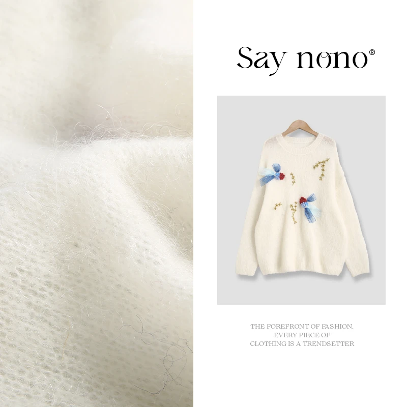 懒猫nono│Saynono 圆领知鱼宽松套衫/XX605035