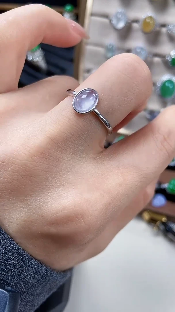 银S925镶嵌戒指翡翠3147